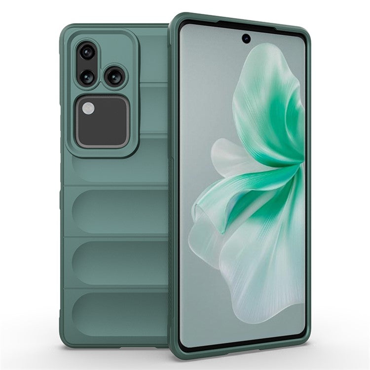 For vivo S18 Pro 5G Phone Case Anti-Scratch TPU Back Cover - Green