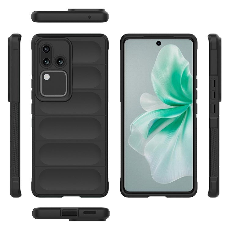 For vivo S18 Pro 5G Phone Case Anti-Scratch TPU Back Cover - Green