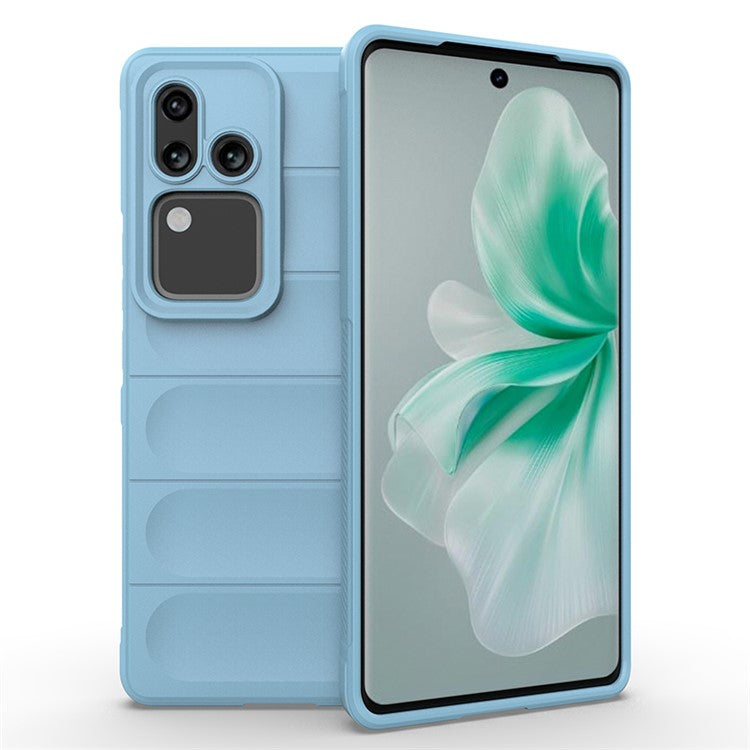 For vivo S18 Pro 5G Phone Case Anti-Scratch TPU Back Cover - Baby Blue