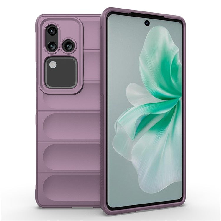 For vivo S18 Pro 5G Phone Case Anti-Scratch TPU Back Cover - Light Purple