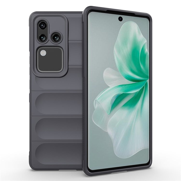 For vivo S18 Pro 5G Phone Case Anti-Scratch TPU Back Cover - Dark Grey