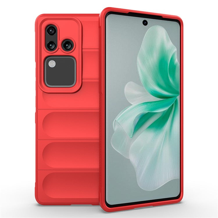 For vivo S18 Pro 5G Phone Case Anti-Scratch TPU Back Cover - Red