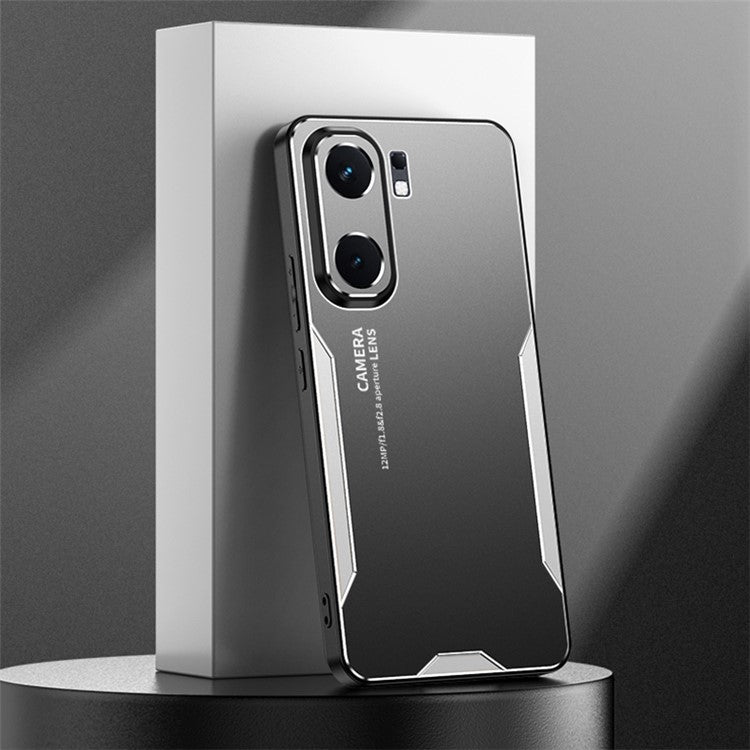 For vivo iQOO Neo9 5G Case Drop Protection Aluminum Alloy Metal Phone Cover - Silver