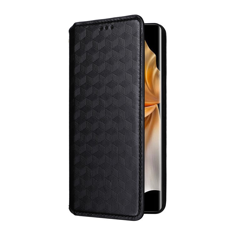 For vivo S18 5G / V30 Case Leather Magnetic Auto Closing Phone Stand Cover - Black