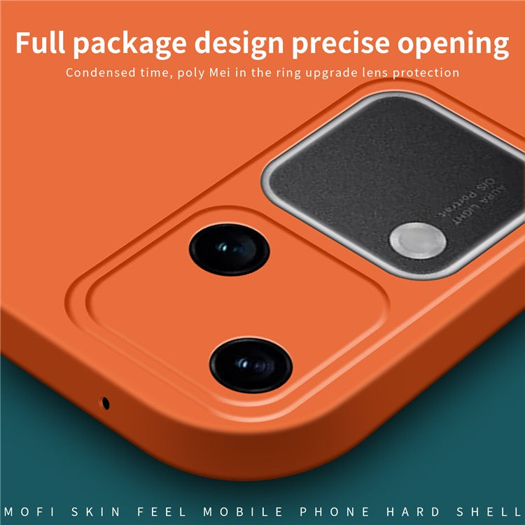 MOFI JK Qin Series For vivo S18 5G Case TPU+Acrylic Skin-Touch Phone Back Cover - Orange