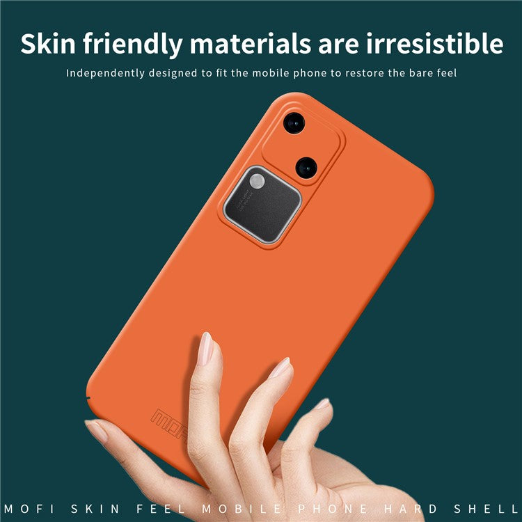 MOFI JK Qin Series For vivo S18 5G Case TPU+Acrylic Skin-Touch Phone Back Cover - Orange