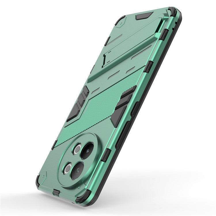 TPU+PC Phone Case for vivo S18e 5G Hidden Kickstand Back Cover - Green