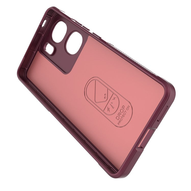 For vivo iQOO Neo9 5G / Neo9 Pro 5G Phone Case Soft TPU Cover Drop Protection - Wine Red