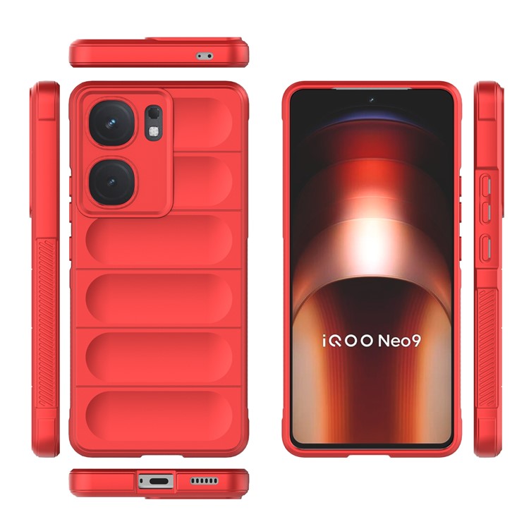 For vivo iQOO Neo9 5G / Neo9 Pro 5G Phone Case Soft TPU Cover Drop Protection - Red