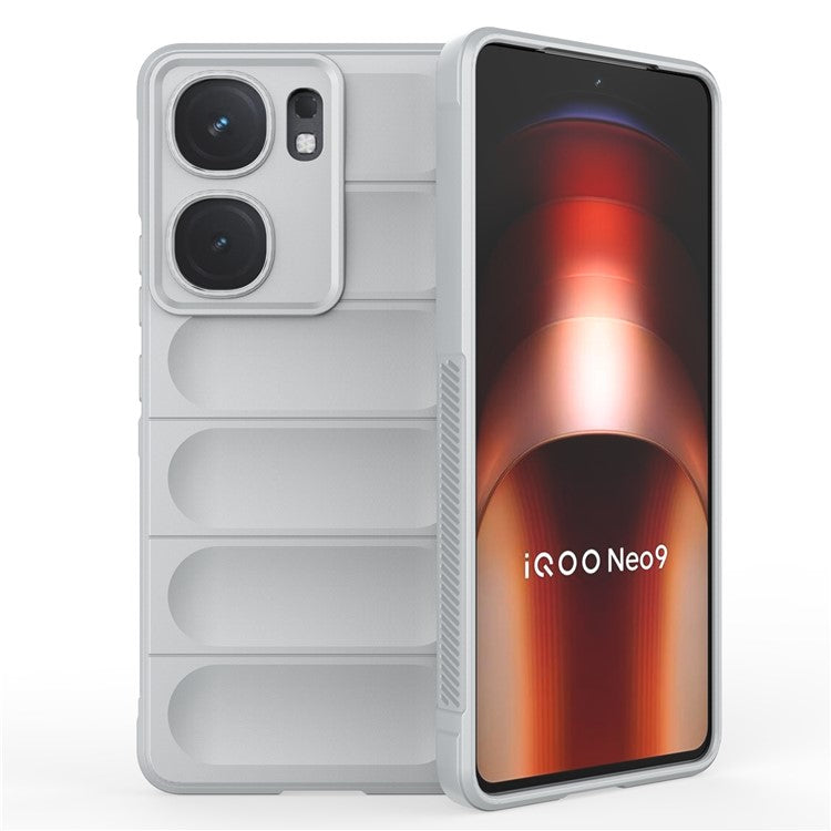 For vivo iQOO Neo9 5G / Neo9 Pro 5G Phone Case Soft TPU Cover Drop Protection - Light Grey