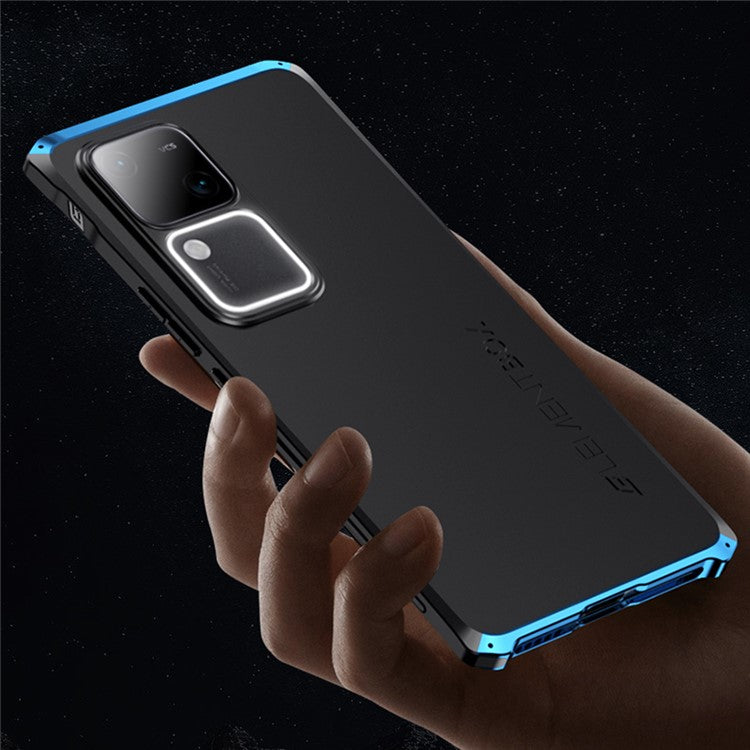 ELEMENT BOX For vivo S18 5G / S18 Pro 5G Phone Case Metal+PC+Silicone Back Cover - Black / Blue