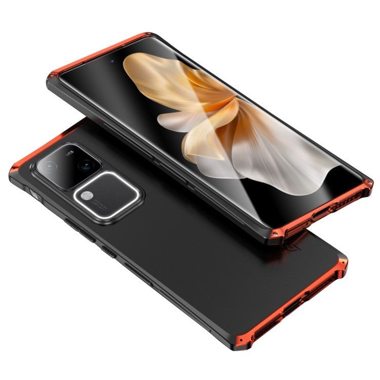 ELEMENT BOX For vivo S18 5G / S18 Pro 5G Phone Case Metal+PC+Silicone Back Cover - Black / Red