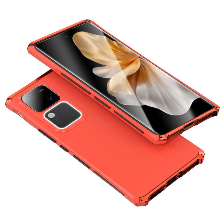 ELEMENT BOX For vivo S18 5G / S18 Pro 5G Phone Case Metal+PC+Silicone Back Cover - Red