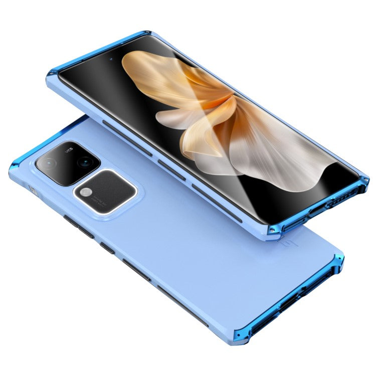 ELEMENT BOX For vivo S18 5G / S18 Pro 5G Phone Case Metal+PC+Silicone Back Cover - Blue