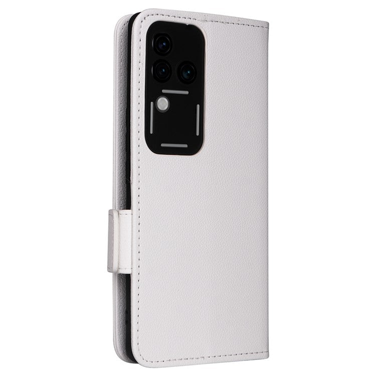 For vivo S18 Pro 5G / V30 Pro 5G Leather Case Wallet Litchi Texture Phone Cover - White