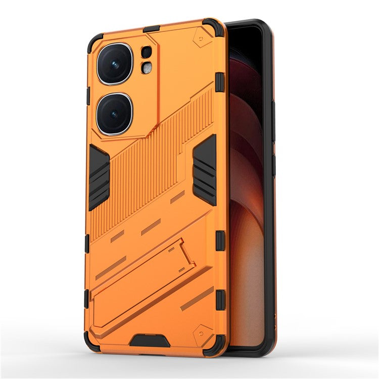 For vivo iQOO Neo9 5G Phone Case Kickstand PC+TPU Anti-drop Cover - Orange