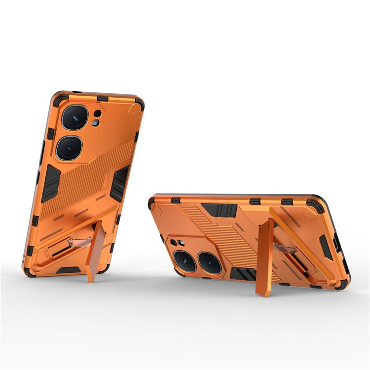 For vivo iQOO Neo9 5G Phone Case Kickstand PC+TPU Anti-drop Cover - Orange