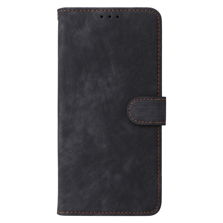 For vivo S18e 5G Leather Phone Case RFID Blocking Shockproof Flip Cover - Black