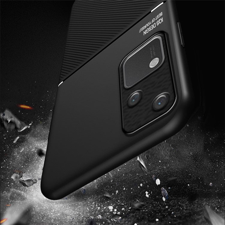 For vivo S18 5G Case PU+TPU+PC Shockproof Phone Back Cover Protector - Black