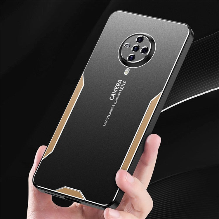 For vivo S6 Frosted Case Aluminium Alloy Anti-Fingerprint Cell Phone Cover - Gold