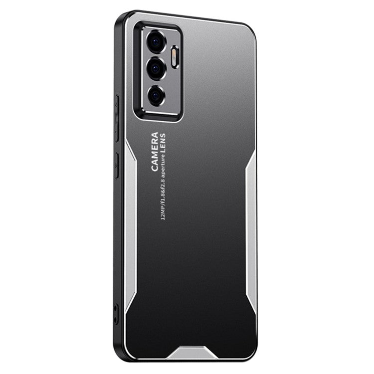 For vivo S10e 5G Frosted Case Aluminium Alloy Protective Back Cover - Silver