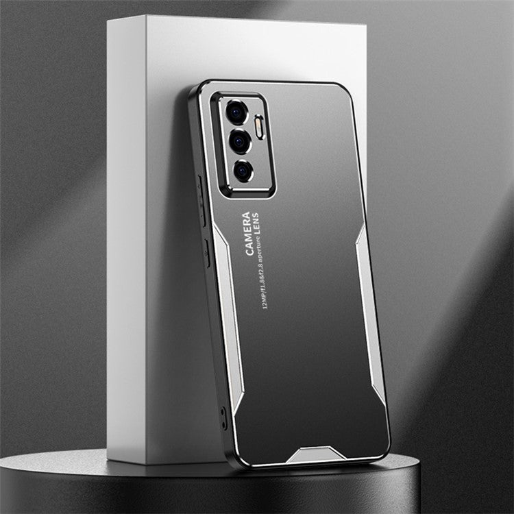 For vivo S10e 5G Frosted Case Aluminium Alloy Protective Back Cover - Silver