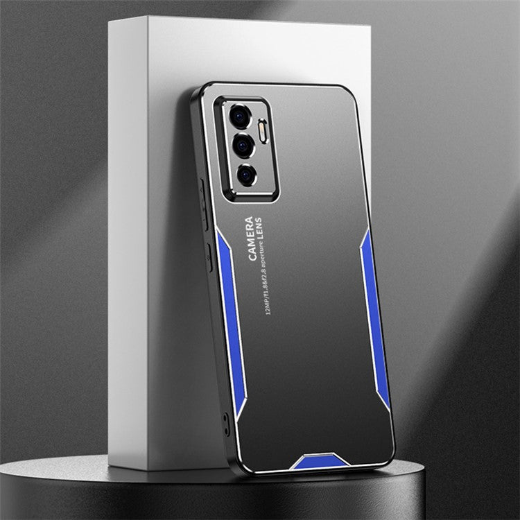 For vivo S10e 5G Frosted Case Aluminium Alloy Protective Back Cover - Blue