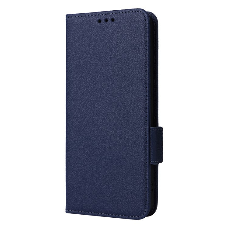 For vivo S18e 5G Protective Wallet Case PU Leather Phone Cover - Dark Blue