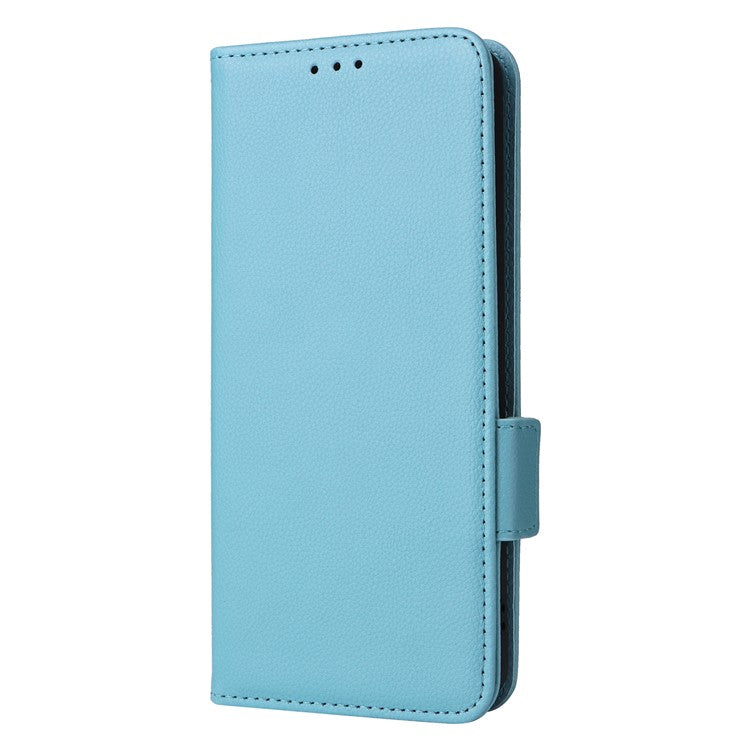 For vivo S18e 5G Protective Wallet Case PU Leather Phone Cover - Baby Blue