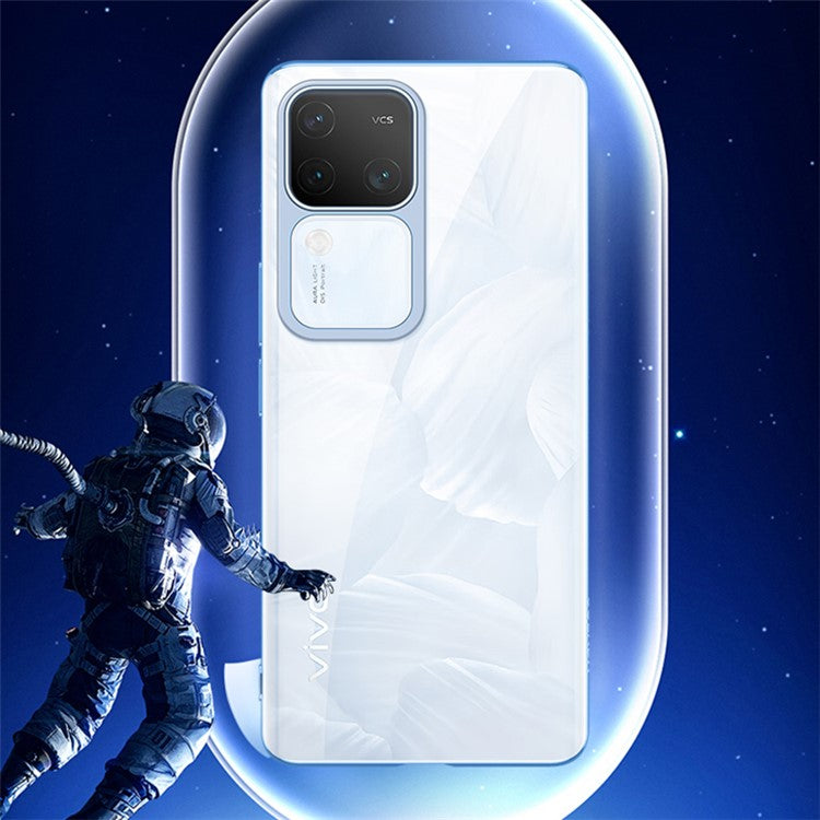 SULADA For vivo S18 5G Clear Case Ultra-Thin Electroplating TPU Phone Cover - Blue