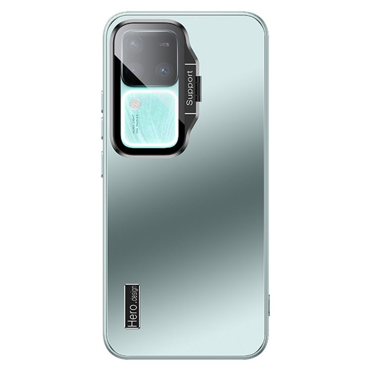 For vivo S18 5G / S18 Pro 5G Case TPU+PC Anti-slip Phone Back Protector - Cyan