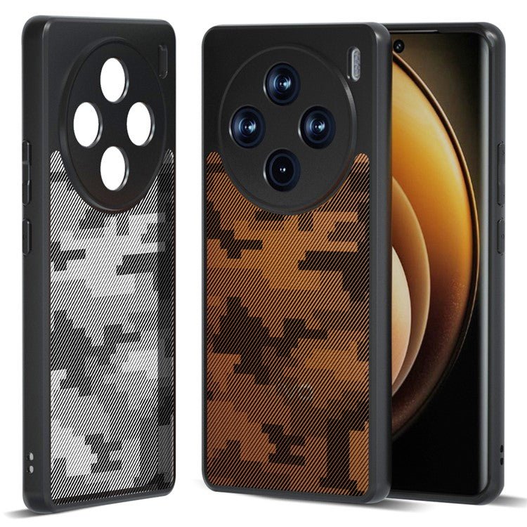 IBMRS For vivo X100 5G Case TPU+PC Airbag Protection Back Cover - Grid Camouflage