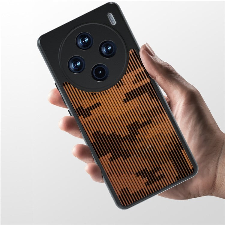 IBMRS For vivo X100 5G Case TPU+PC Airbag Protection Back Cover - Grid Camouflage