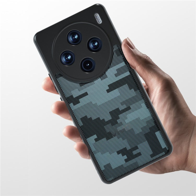 IBMRS For vivo X100 Pro 5G Cell Phone Case TPU+PC Anti-scratch Cover - Grid Camouflage