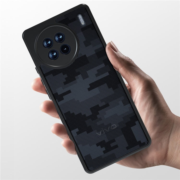 IBMRS For vivo X90 Pro 5G Case Drop-proof TPU+PC Protective Shell - Grid Camouflage