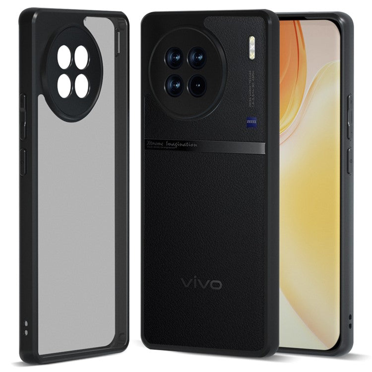 IBMRS For vivo X90 Pro 5G Case Drop-proof TPU+PC Protective Shell - Matte Black