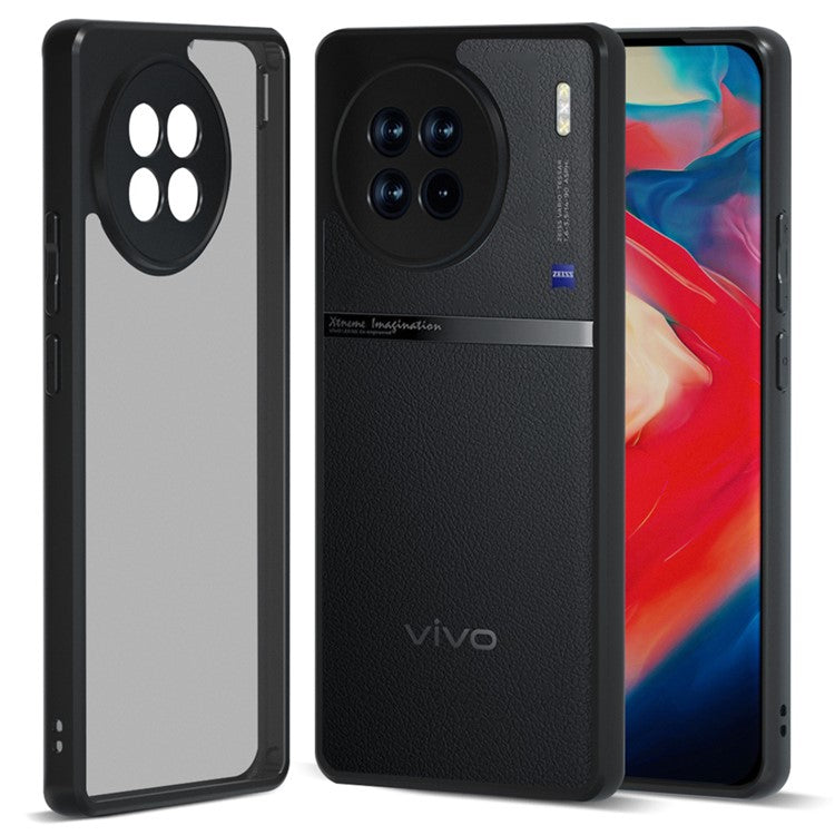 IBMRS For vivo X90 Pro+ 5G Case Drop-proof TPU+PC Phone Protective Shell - Matte Black