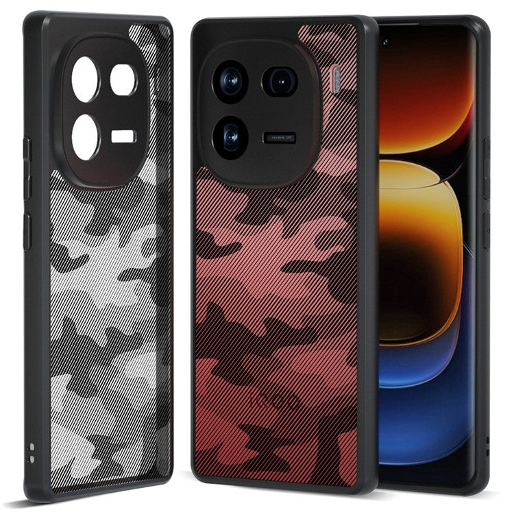 IBMRS For vivo iQOO 12 Pro 5G Case Airbag Protection Precise Lens Cutout Back Shell - Artistic Camouflage