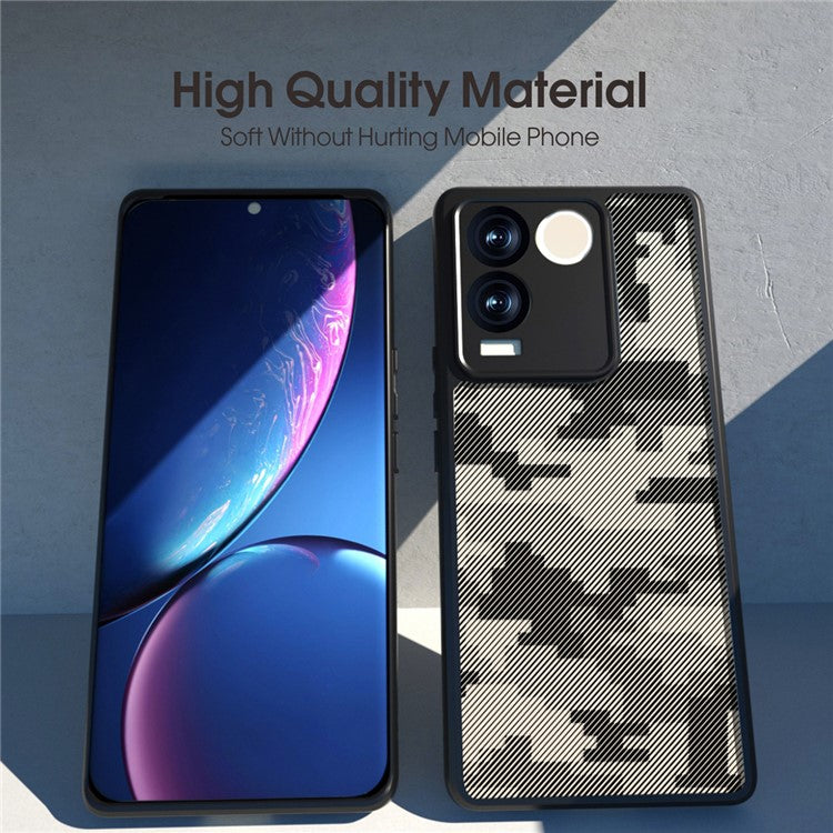 IBMRS For vivo S17e 5G Cell Phone Cases Precise Cutout Camera Protection Cover - Grid Camouflage