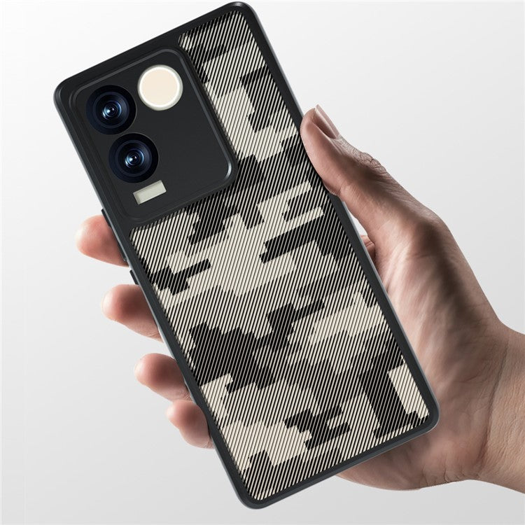 IBMRS For vivo S17e 5G Cell Phone Cases Precise Cutout Camera Protection Cover - Grid Camouflage