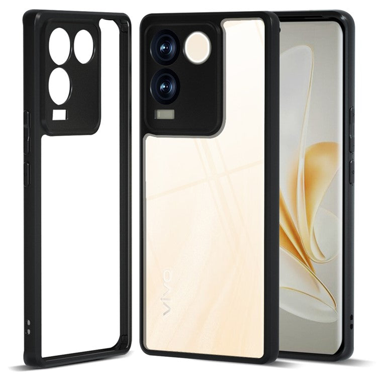 IBMRS For vivo S17e 5G Cell Phone Cases Precise Cutout Camera Protection Cover - Transparent Black