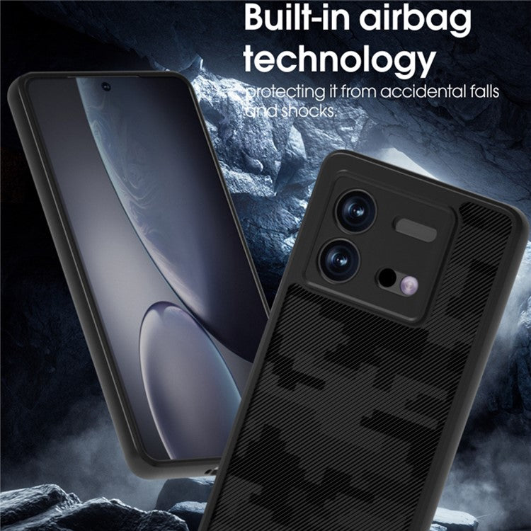 IBMRS For vivo iQOO Neo8 5G / Neo8 Pro 5G Back Case Precise Cutout Camera Protection Phone Shell - Grid Camouflage