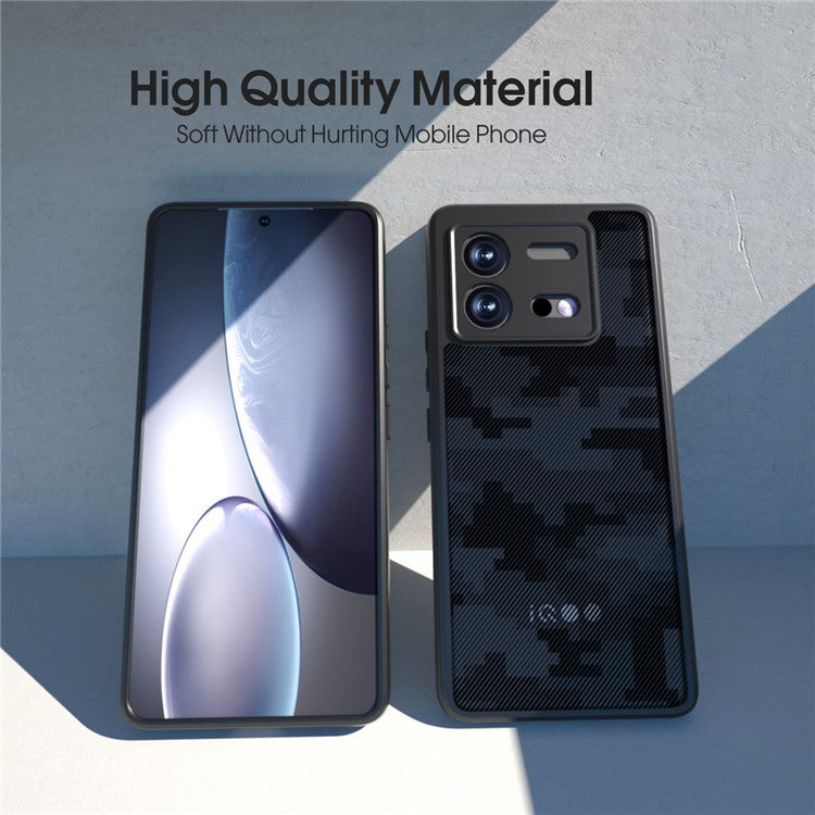 IBMRS For vivo iQOO Neo8 5G / Neo8 Pro 5G Back Case Precise Cutout Camera Protection Phone Shell - Grid Camouflage