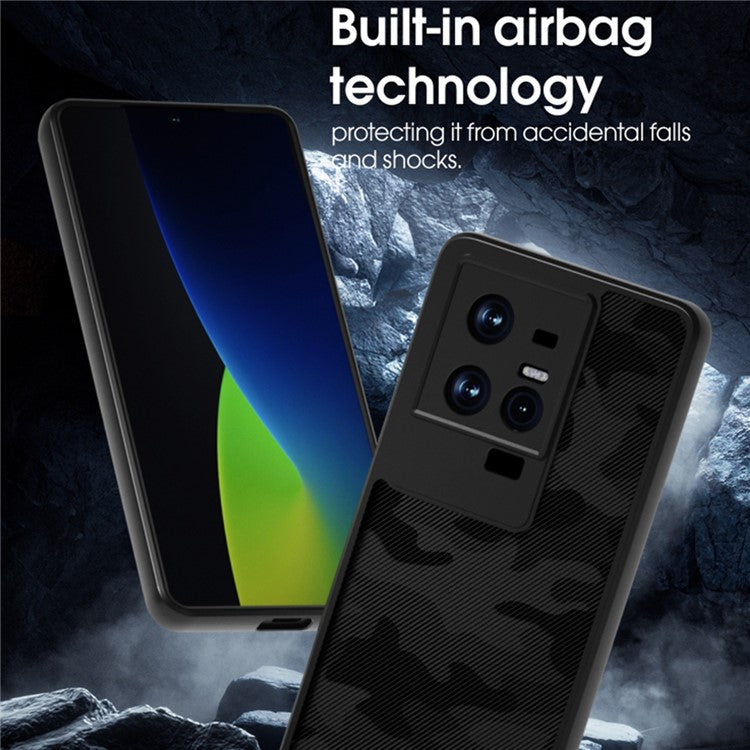 IBMRS For vivo iQOO 11 5G / 11S 5G Case Scratch Resistant Airbag Technology Phone Cover - Transparent Black