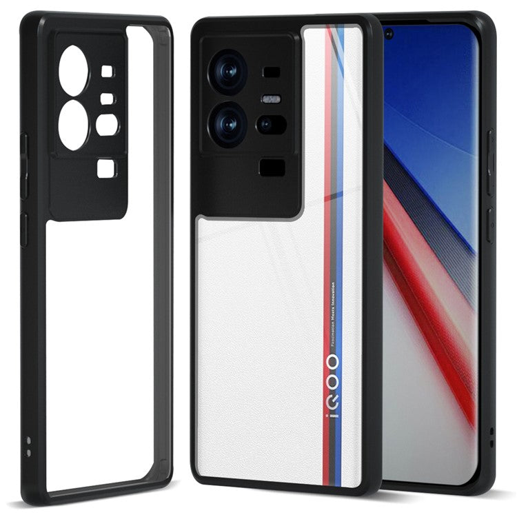 IBMRS For vivo iQOO 11 Pro 5G Case Impact Protection TPU+PC Phone Cover - Transparent Black