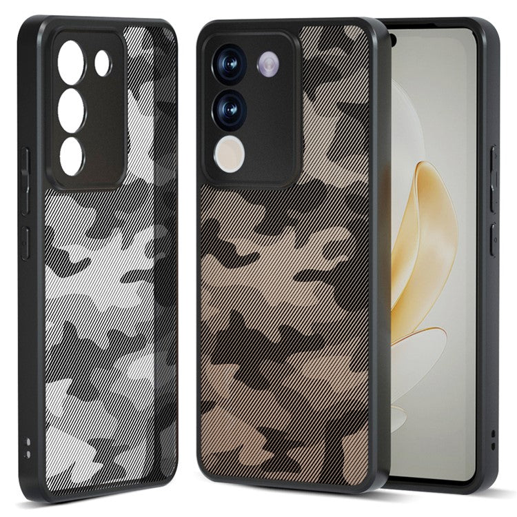 IBMRS Phone Case for vivo V29e (Global) 5G / Y200 4G Shell TPU+PC Scratch-proof Cover - Artistic Camouflage