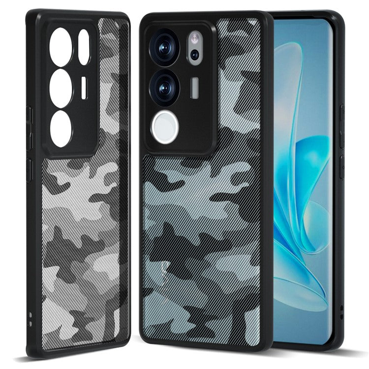 IBMRS For vivo S17 Pro 5G / S17 5G / V29 5G / V29 Pro 5G Case PC+TPU Precise Camera Cutouts Cover  - Artistic Camouflage