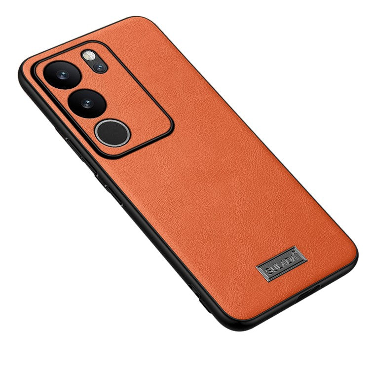 SULADA For vivo S17 5G Case PU Leather+TPU+PC Protective Phone Cover - Orange