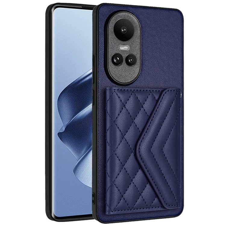 YB Leather Coating Series-8 for Oppo Reno10 Pro 5G (Global) / Reno10 5G (Global) Case RFID Blocking Phone Cover - Sapphire