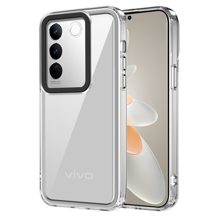 For vivo V27 Pro 5G / vivo V27 5G  Phone Cover PC+TPU Scratch-proof Back Case - Transparent